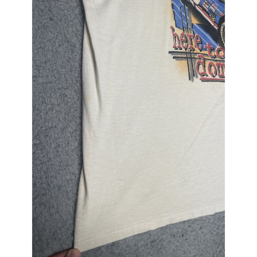 Vintage Dale Earnhardt‎ Jr Here To Dominate T-Shirt Mens 2XL Nascar Made In USA - Picture 7 of 11